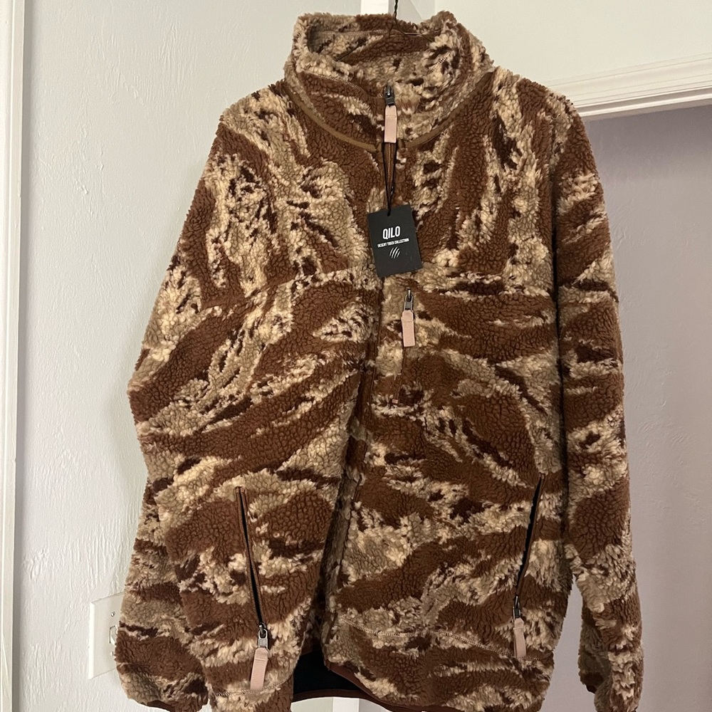 NEW XL Qilo Tactical Desert Tiger Stripe Sherp Coat Jacket Not Fog Supdef Gbrs